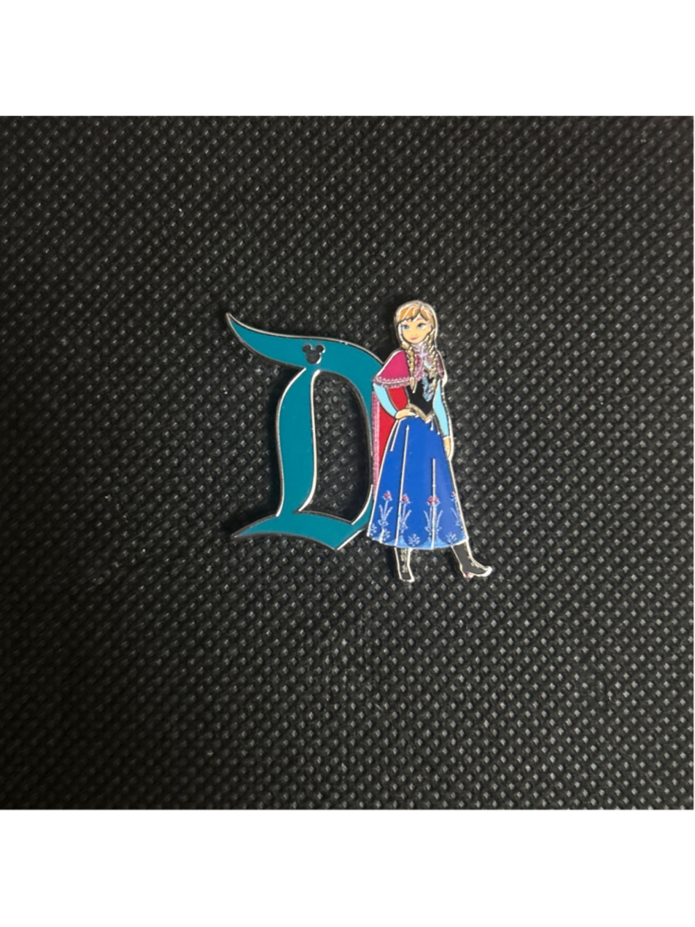 Disneyland Hidden Mickey Frozen Anna Letter D Pin
